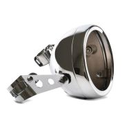 Motorrad Scheinwerfergehäuse 7" mit Gabel-Halterung 35-43mm Craftride chrom_1