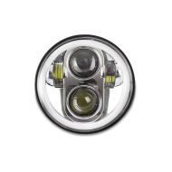 LED Scheinwerfer 5,75 Zoll passend für Harley Davidson Hauptscheinwerfer chrom Craftride M18