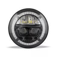 Phare principal compatible avec Harley Davidson Craftride F10 LED Phare avant 7" pouces