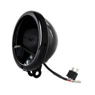 LED Scheinwerfer-Gehäuse Kit 5,75" passend für Harley Davidson Craftride HG2 Lampenhalter schwarz