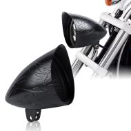 LED Scheinwerfer-Gehäuse Kit 5,75" passend für Harley Davidson Lampenhalter Craftride SF1 schwarz