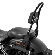 Sissybar compatible avec Harley Davidson Dyna Street Bob 06-08 Craftride Fast Rider-L noir