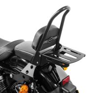 Sissy Bar avec Porte Bagages CSM compatible avec Harley Davidson Sportster 1200 Roadster 04-08 noir Craftride