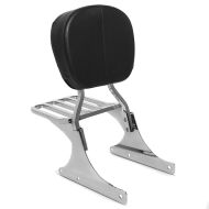 Sissy Bar avec porte bagages compatible avec Harley Davidson Heritage Softail Classic 88-18 chro Craftride