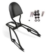 Sissybar compatible avec Harley Davidson Street 750 15-20 Craftride Fast Driver-S incl. Porte-Bagages noir