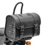 Sacoche arrière de moto Craftride LP Sissybar Sacoche compatible avec cruiser et rétro 26 litres