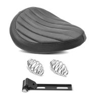 Moto Selle Siège Craftride Spring Seat avec ressorts compatible avec custombikes en noir