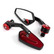 Lenkerendenspiegel passend für Ducati Streetfighter/ S / 848 Rückspiegel Craftride LS4 rot