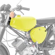 Tank / Benzintank passend für Simson S51 / S50 / S70 mit Seitendeckel Craftride neon gelb