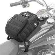 Motorrad Tankrucksack Craftride Dark Gear 9L mit Riemenbefestigung