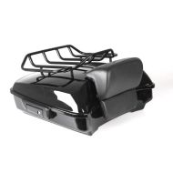 Topcase für Harley Road Glide Special 15-20 Craftride Razor GB1 mit Gepäckgrill schwarz_1