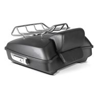 Topcase passend für Harley Davidson CVO Limited 14-22 Craftride Razor GB3 mit Gepäckgrill schwarz-matt