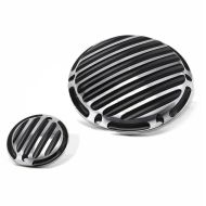 Kupplungsdeckel + Zündungsdeckel Stripe passend für Harley Davidson Sportster 04-20 Craftride