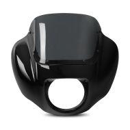 Carenage de phare compatible avec Harley Davidson Dyna Super Glide / Custom pare-brise Craftride MG9
