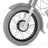 Jante à rayons aluminium 1,85x16 compatible avec Simson S51 S50 S70 Schwalbe KR51 Craftride AF21 noir