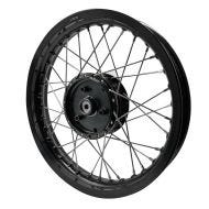 Jante à rayons aluminium 2,15x16 compatible avec Simson S51 S50 S70 Schwalbe KR51 Craftride AF22 noir