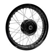 Felge 2,5x16 breit Speichenrad Alu passend für Simson S51 S50 S70 Schwalbe KR51 Alufelge Craftride AF23 schwarz