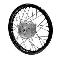Jante à rayons aluminium 1,6x16 compatible avec Simson S51 S50 S70 Schwalbe KR51 Craftride AF28 noir