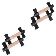 Set 2x Parallettes Paar Divit LG12 Liegestützgriffe Holz Push Up Stand Bar 26cm