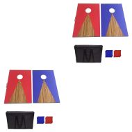Set 2 x Outdoor Cornhole Spiel CS2 Divit Cornhole Bretter aus Holz rot/blau NEW