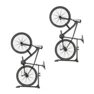 Set 2x Support vélo autoportant Cranit support de sol vertical réglable horizontalement ME89 noir