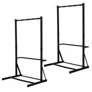 2x Support à vélo autoportant pour 5 vélos acier 117 x 91,5 x 205,5 cm RI98 noir