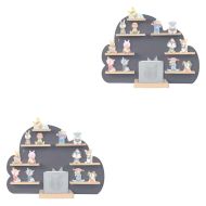 Set 2x Kinder Wandregal passend für Tonies Divit WT7 Toniebox Regal