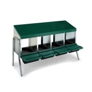 Nichoir compatible avec poules Divit NK1 avec 4 lieux de reproduction vert