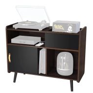 Meuble compatible avec tourne-disque vinyle Divit VP72 meuble rétro en bois