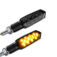 LED Blinker passend für Suzuki GSX-S 1000 / 950 / 750 / 125 mit E-Prüfzeichen Lumitecs TX10 schwarz getönt