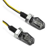 LED Blinker Motorrad Lumitecs TX19 E-Prüfzeichen 2 Stück vorne-hinten schwarz getönt