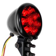 Moto Feu arriere LED + feux stop continus Lumitecs TX42 rouge