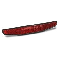 Réflecteur LED avec feu arrière et feu stop moto Lumitecs RF2 avec ECE noir rouge
