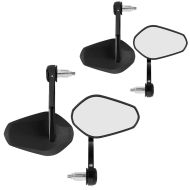 2x Motorrad Lenkerendenspiegel Paar (4 Stück) mit E-Prüfzeichen Rückspiegel Paar Zaddox SP2 Spar-Set