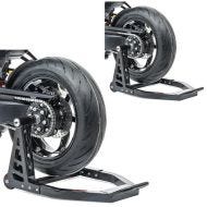 2x Motorrad Montageständer ConStands SC1 Einarm Motorradständer Hinterrad schwarz Spar-Set