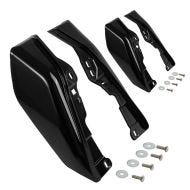 2x Mittelrahmen Windabweiser passend für Harley Davidson Touring 09-24 Hitzeschutz Craftride WA3 schwarz Spar-Set