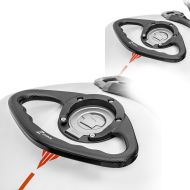 2x Motorrad Sozius Haltegriff passend für Ducati und Yamaha Zaddox PG1 Tank Griff Aluminium schwarz Spar-Set