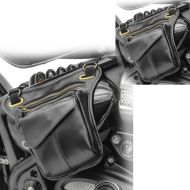 2x Sacoche latérale moto vintage Craftride SR1 cuir universel noir Discount Set