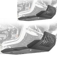 2x Motorschutz passend für BMW R NineT 14-23 Motoguard Aluminium Bugspoiler Unterbodenschutz schwarz Spar-Set