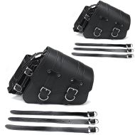 2x Sacoche cavalière laterale pour Moto Custom Craftride SB5 droite noir Discount Set