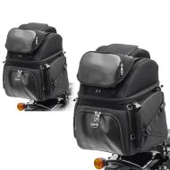 2x Hecktasche - Sissybartasche passend für Chopper und Cruiser Craftride M55 Spar-Set