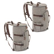 2x Sacoche de selle moto arrière Craftride VG5 sac rouleau vintage 30Ltr en gris clair Discount Set
