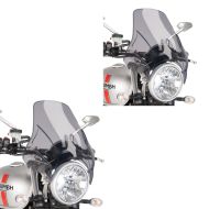 2 x Windschild Universal Puig Spar-Set Plus Windschutzscheibe rauchgrau 4620h