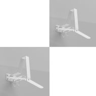 2x Motorrad Garderobe XGP WH2 Wandhalterung Helmhalter weiß Spar-Set