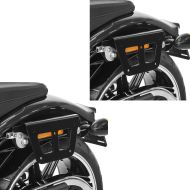 2x Satteltaschenhalter passend für Harley Davidson Dyna 91-17 Kofferträger abnehmbar Craftride QL links Spar-Set