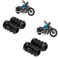 2x Soufflets caoutchouc 39mm compatible avec Harley Davidson Davidon Sportster + Dyna modèles Craftride Set Discount