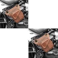 2x Motorrad Seitentasche Craftride SR1 Vintage Leder universal Spar-Set