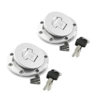 2x Bouchon de réservoir compatible avec Honda II + clé de bouchon de gaz moto OEM Tourtecs Discount Set