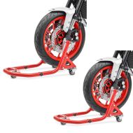 2x Montageständer vorne Rangierhilfe Motorradständer Constands XB2 rot Spar-Set