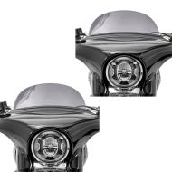 2x Pare-brise compatible avec Harley Davidson Sport Glide 18-24 Craftride M saute vent fumé clair Set Discount